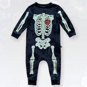 Rags 18-24 mo. Glow Skelly Romper